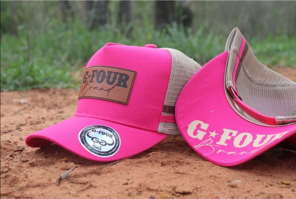 GFour branded Trucker Cap - Leather Patch