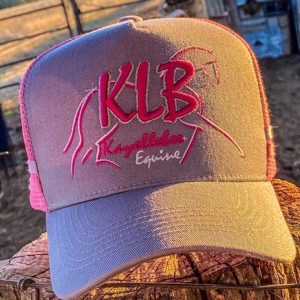KLB Logo Grey/Pink Trucker Cap