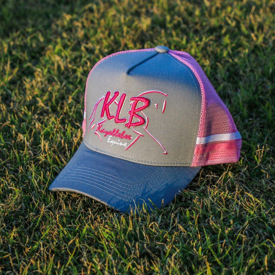 KLB Logo Grey/Pink Trucker Cap