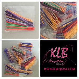 Plastic plaiting needles