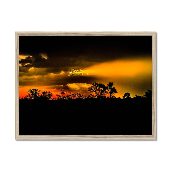 Sunset after the storm Framed Print