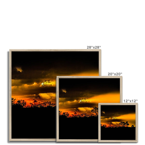 Sunset after the storm Framed Print