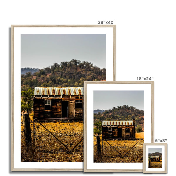 Old Hut Framed & Mounted Print