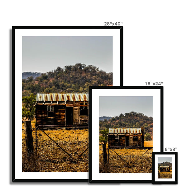 Old Hut Framed & Mounted Print