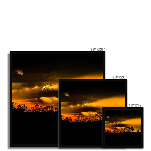 Sunset after the storm Framed Print