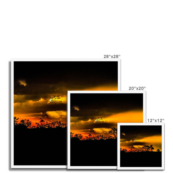 Sunset after the storm Framed Print