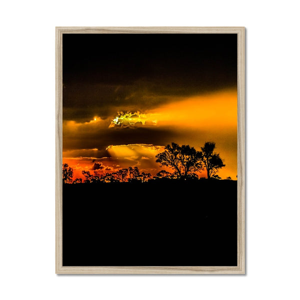 Sunset after the storm Framed Print