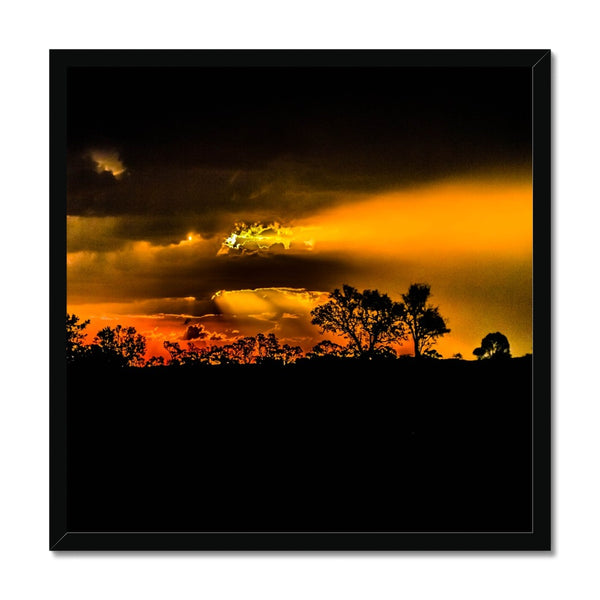 Sunset after the storm Framed Print