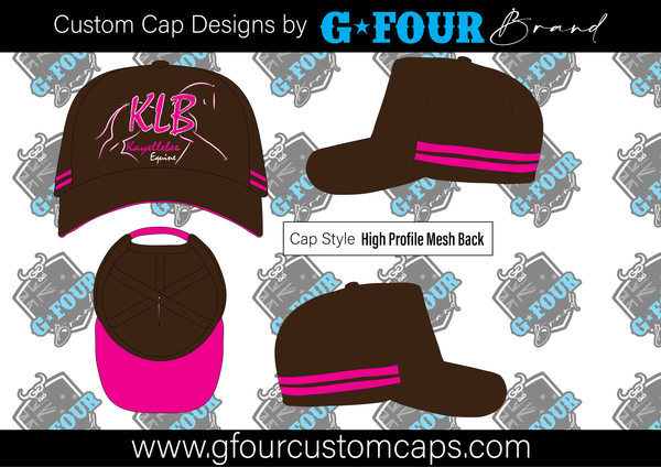 KLB Logo Chocolate/Pink Trucker Cap