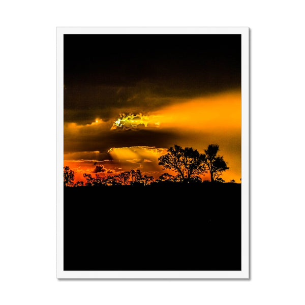 Sunset after the storm Framed Print