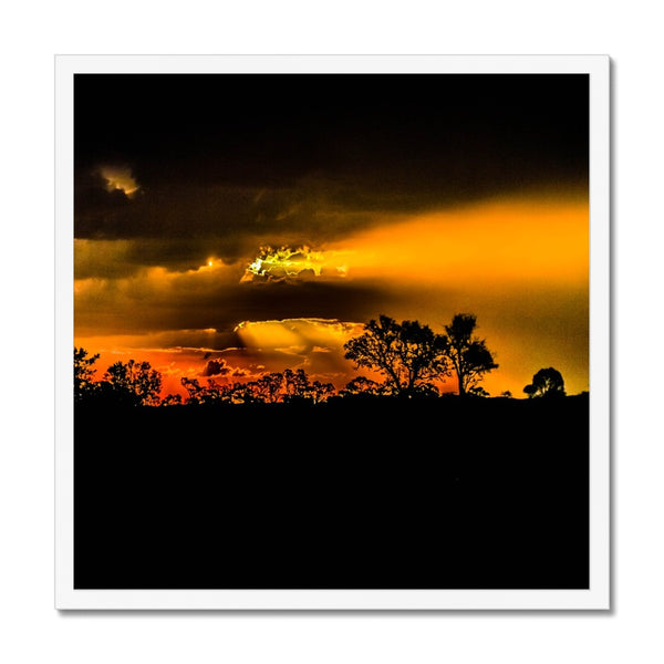 Sunset after the storm Framed Print
