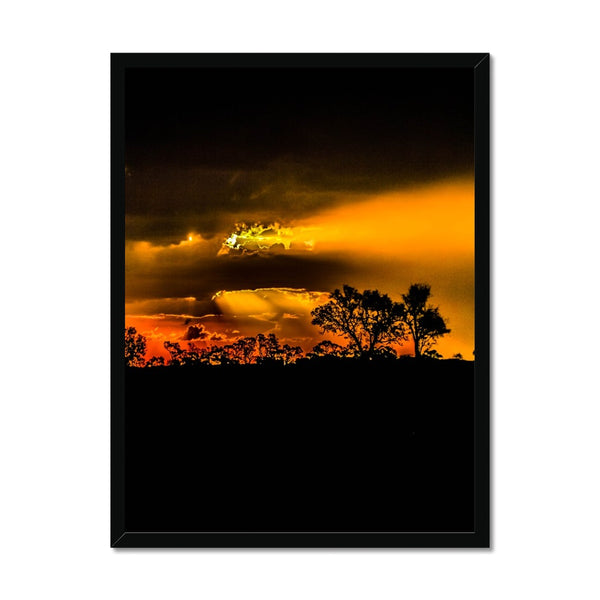 Sunset after the storm Framed Print
