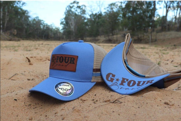 GFour branded Trucker Cap - Leather Patch