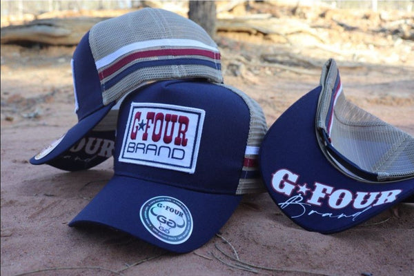 GFour branded Trucker Cap - White Patch